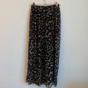 Doe & Rae Cheetah Maxi Skirt • Sz S